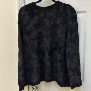 Black on black sweater.  New.  Perfect condition